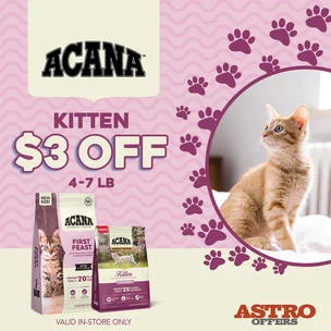 ACANA | $3.00 OFF A…