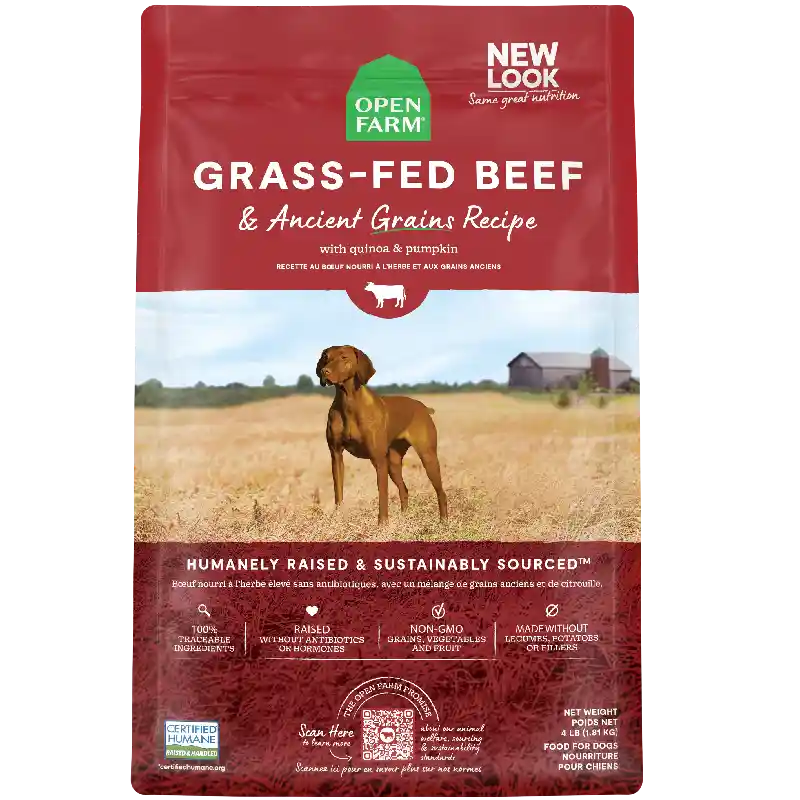 Open Farm Dog Ancient Grain Grass-Fed Bf 22#