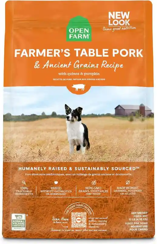Open Farm Dog Ancient Grain Farmers Table Pork 4#