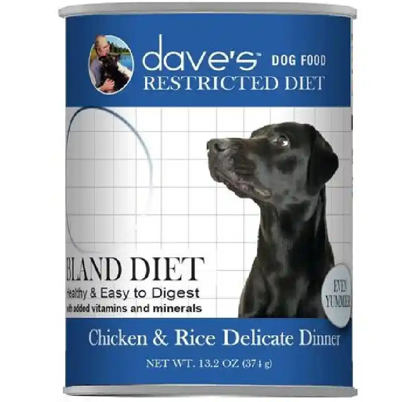 Dave's Dog Can Restricted Bland Ckn & Rice