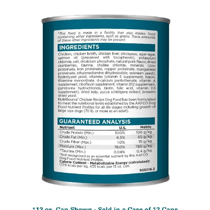 NutriSource Dog Can Dog Ckn