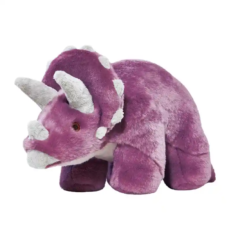 Fluff & Tuff Charlie Triceratops Plush Dog Toy, Large