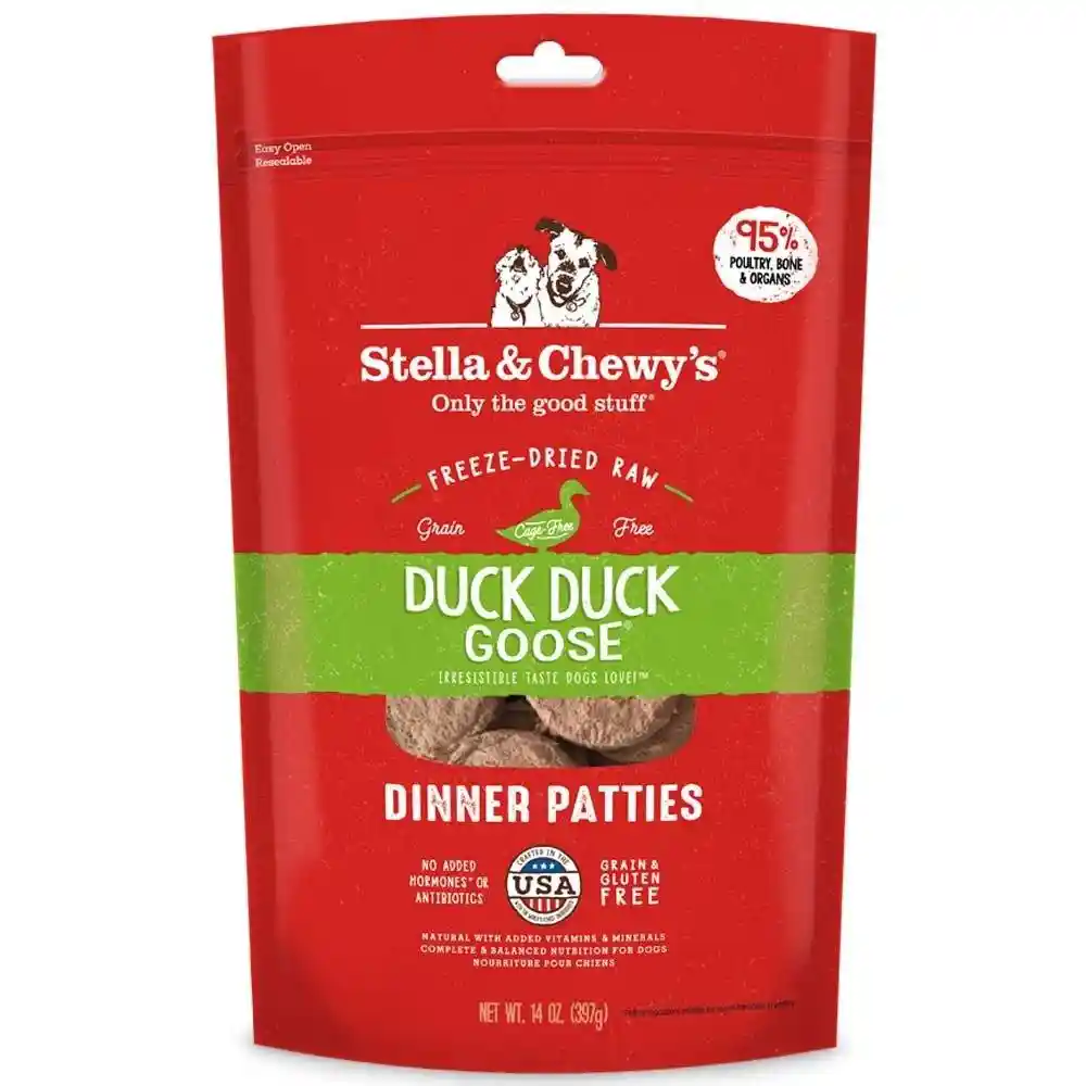 Stella & Chewy Dog FD Duck Goose Patties 14oz