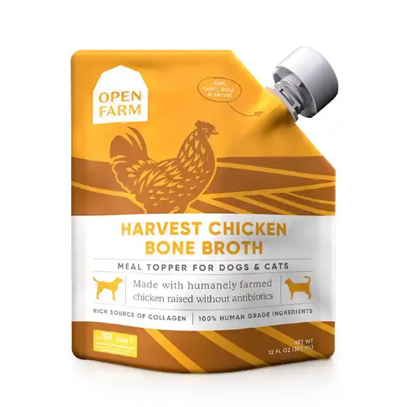 Open Farm Dog Bone Broth Ckn 12-oz
