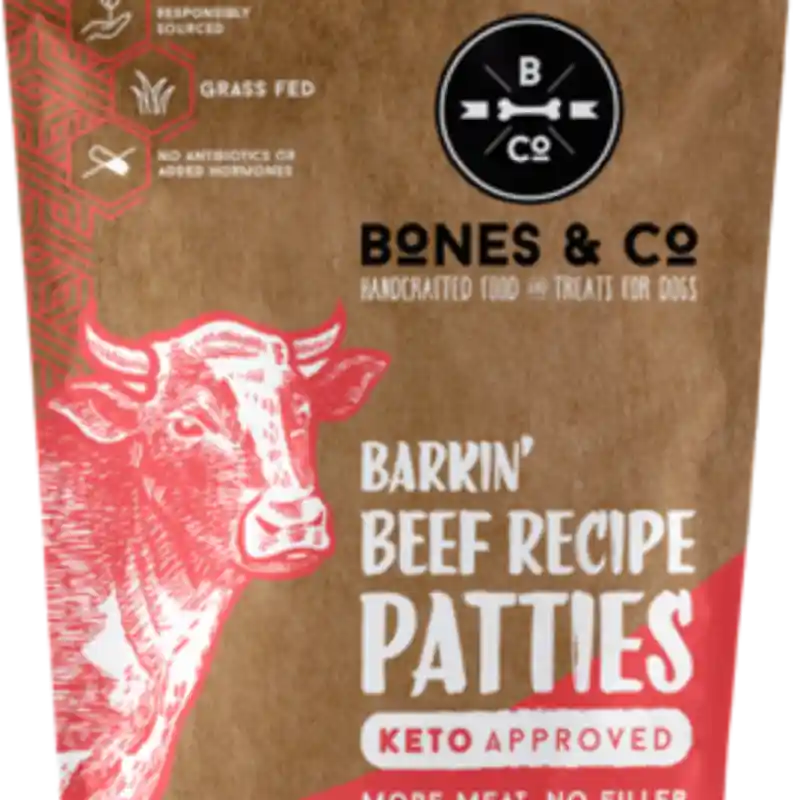Bones & Co Dog Frzn Bf Patties 6#