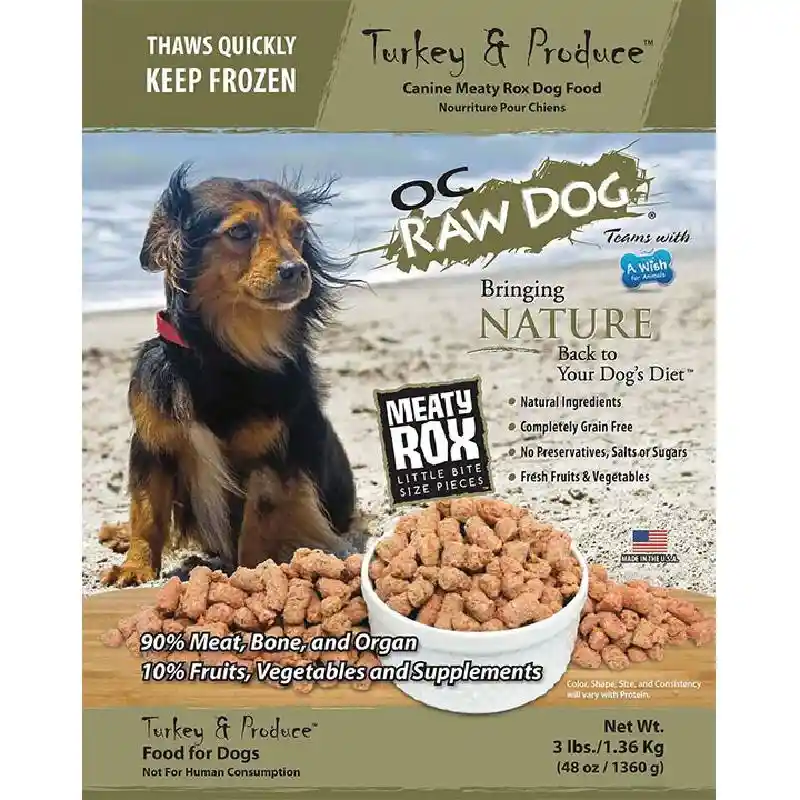 OC Raw Dog Frozen Turkey Rox 3lb