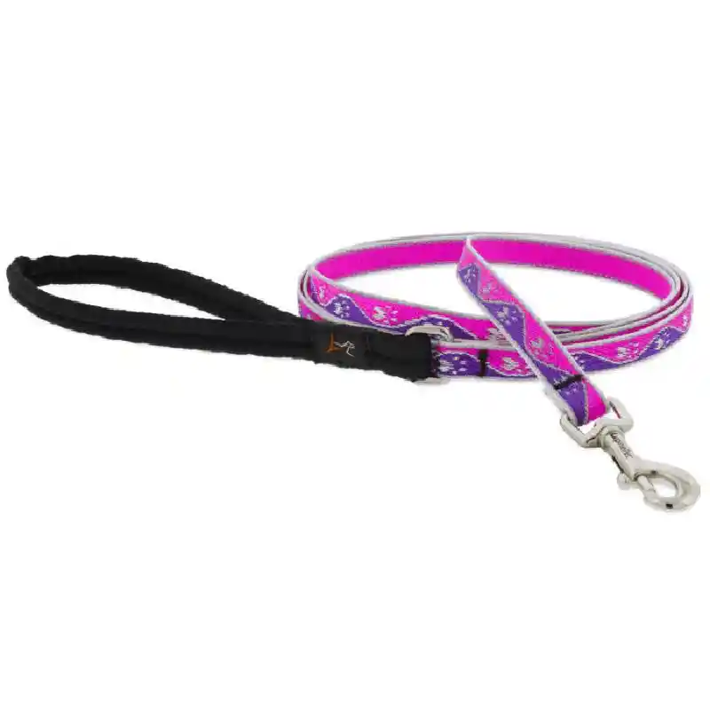 Lupine High Lights Pink Paws 1/2" 6ft Lead