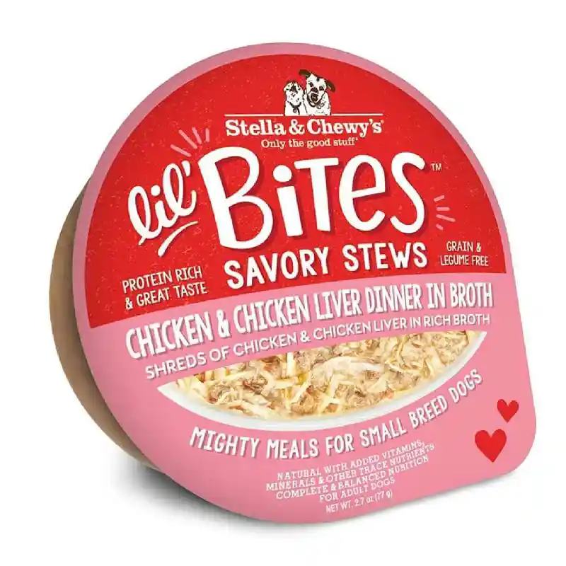Stella & Chewy Dog Lil Bites Stew Ckn Lvr 2.7-oz