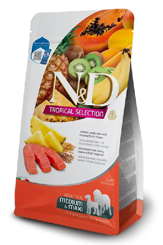 Farmina Dog Tropical Salmon Adult Med Max 22 Lb