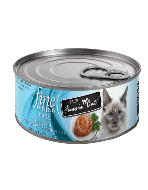 Fussie Cat Can Pate Tuna & Veg