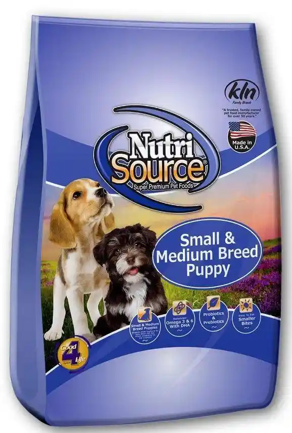 NutriSource Dog Ckn & Rice Puppy Sm/Med 5#