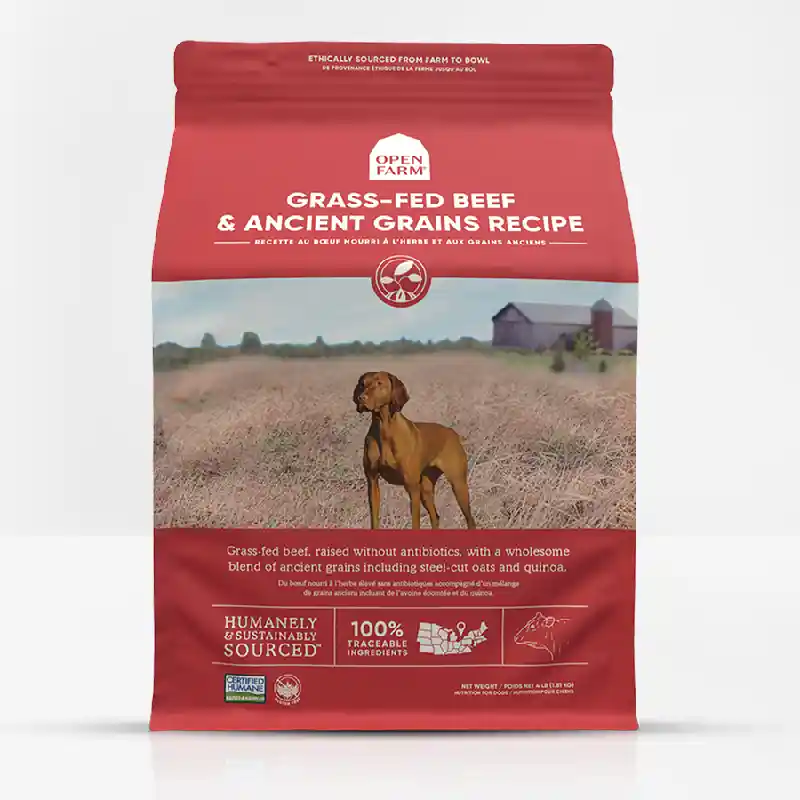 Open Farm Dog Ancient Grain Grass-Fed Bf 22#