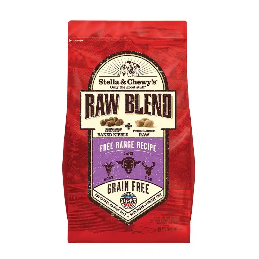 Stella & Chewy Dog Raw Blend Free Range Goat, Lamb, Elk 3.5#