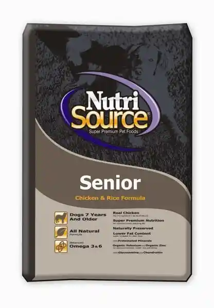 NutriSource Dog Ckn & Rice Senior 26#