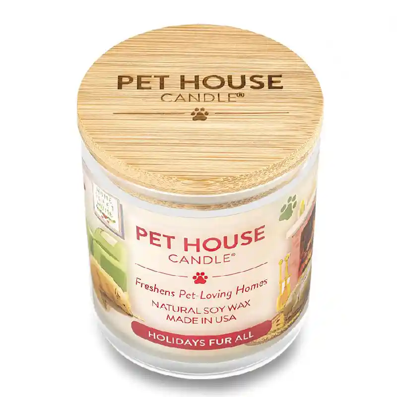 Pet House Candle Winter Holidays Fur All