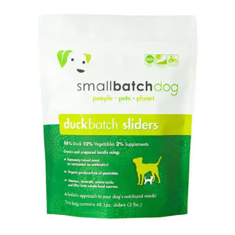 Small Batch Dog Frzn Duck Sliders 3-lb
