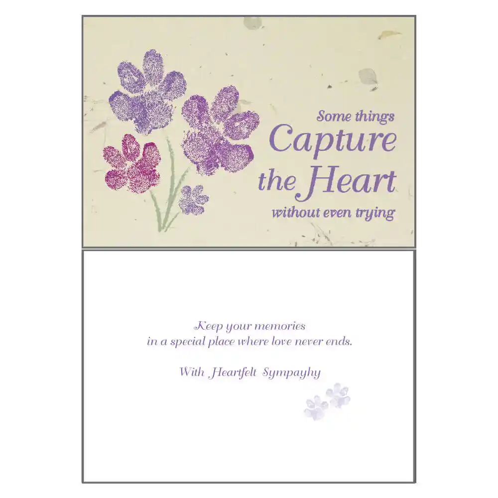 Dog Speak Card Sympathy- Some Things Just Fill Your Heart Without Even