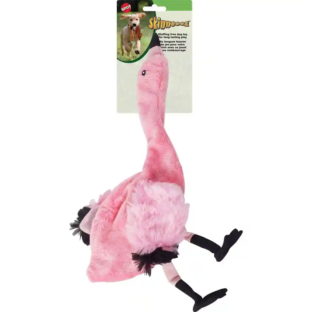 Ethical Dog Toy Skinneeez Pink Flamingo 20"