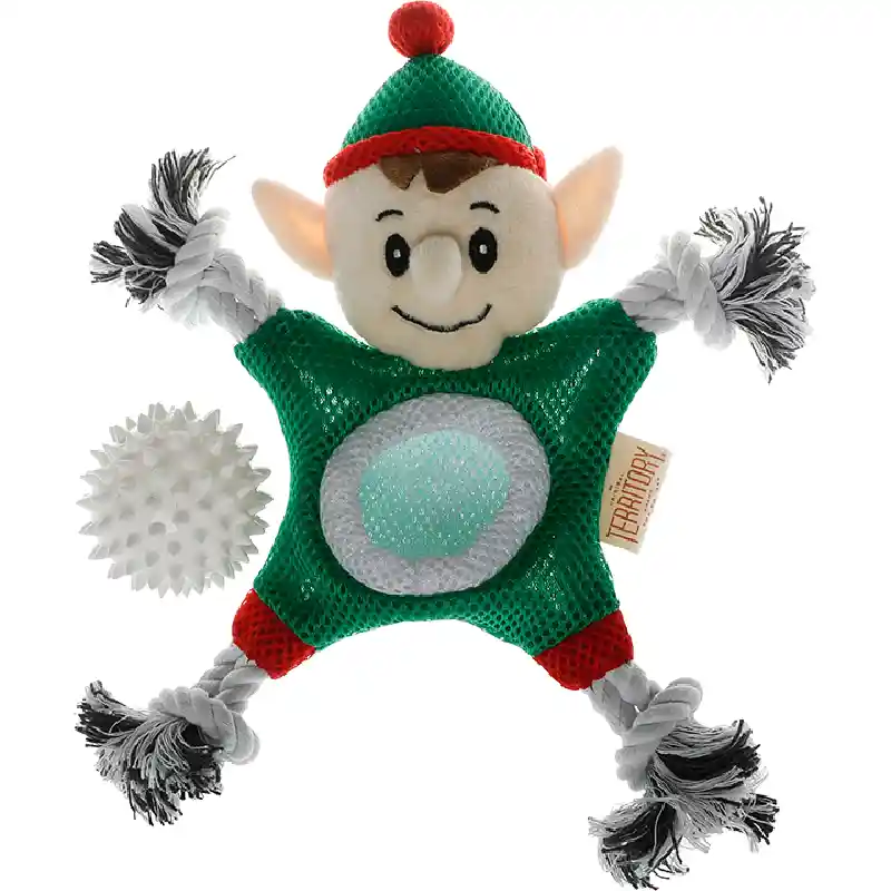 Territory Dog Toy Holiday Elf 2 In 1 Med