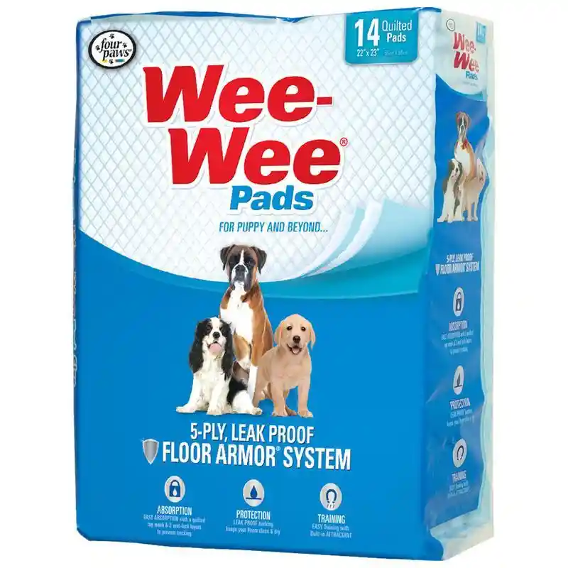 Wee-wee Absorbent Dog Pads 14-ct