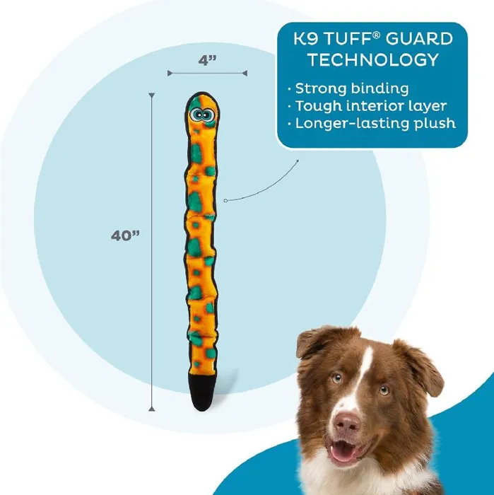 Outward Hound Invincibles Snake Orange/Blue Large