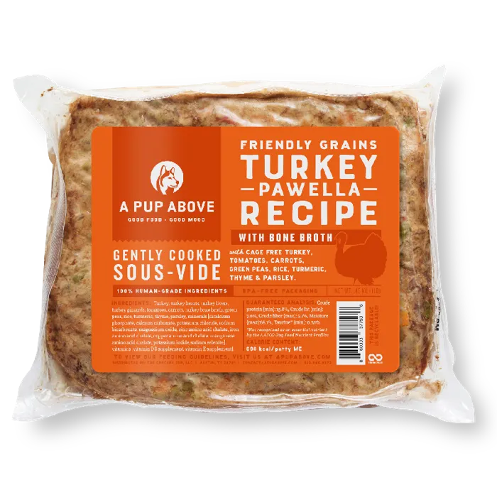 A Pup Above Turkey Pawella Friendly Grains Gently Cooked Dog Food 1-lb
