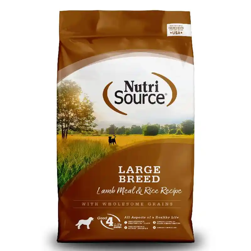 Nutrisource Dog Lamb & Rice Large Breed 30#