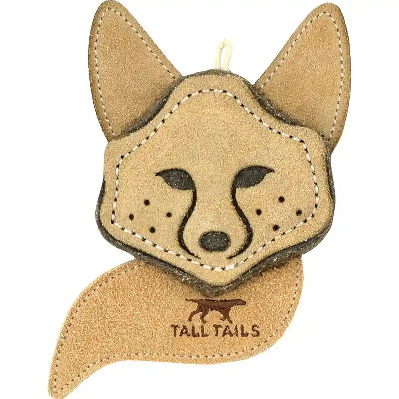 Tall Tails Dog Toy Nat Leather Scrappy Fox