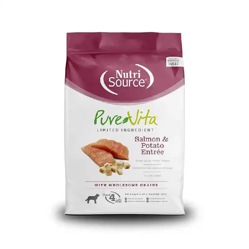 Pure Vita Dog Slmn & Pot 25#