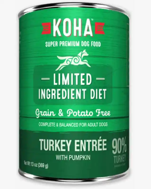 Koha Dog Can LID Trky Entree 12.7-oz