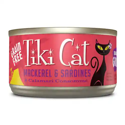 Tiki Cat Can Mackerel Sardine Calamari 2.8-oz