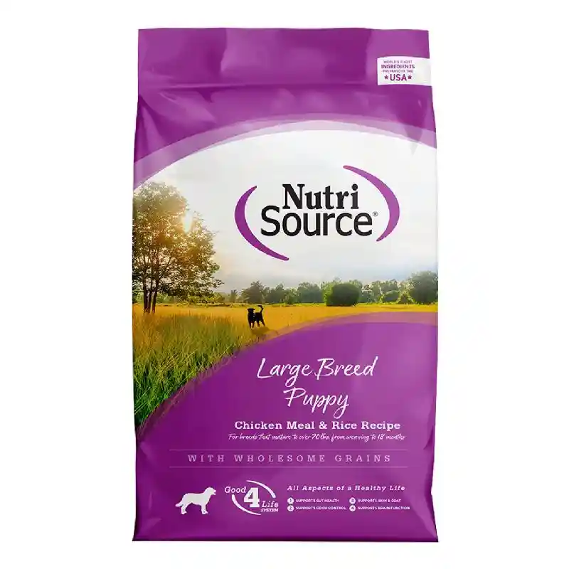 NutriSource Dog Ckn & Rice Puppy Large Breed 30#