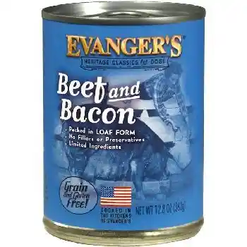 Evanger Dog Can Classic Bf/Bacon 13-oz