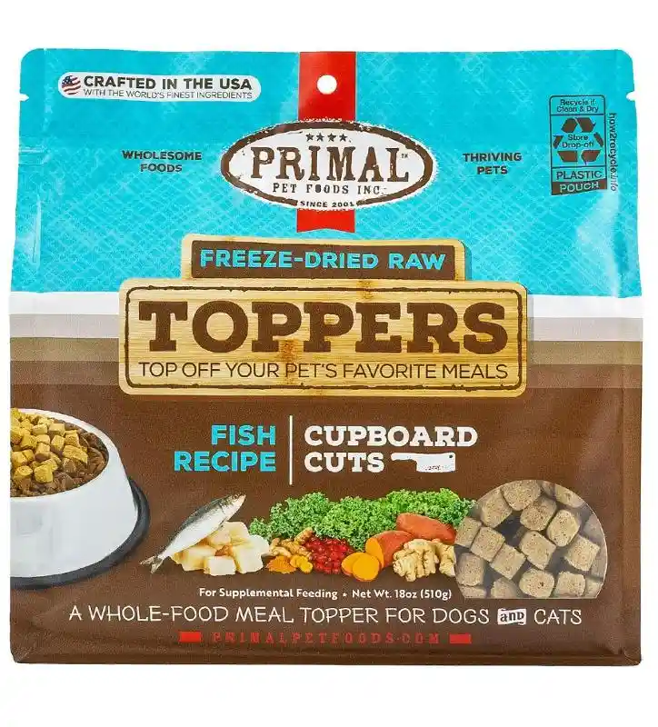 Primal Dog/Cat FD Topper Cupboard Cuts Fish 18-oz