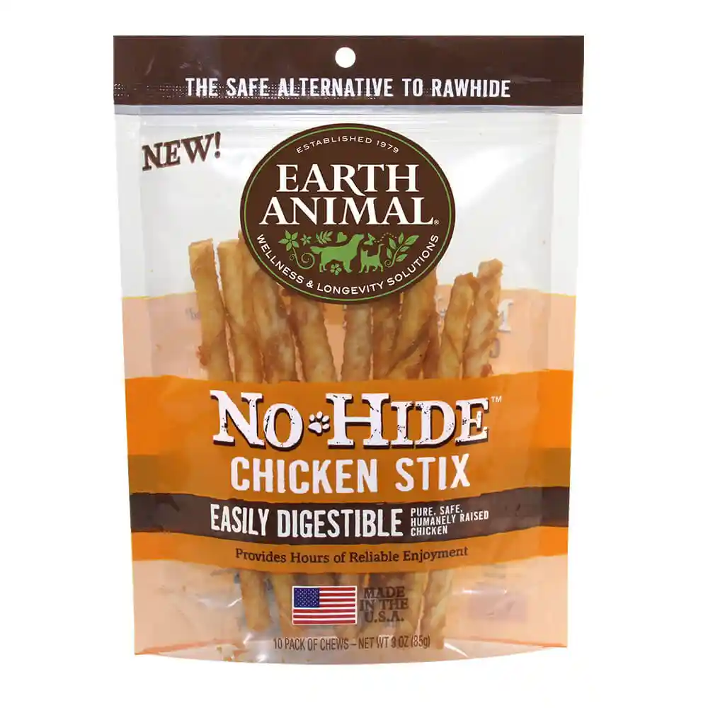 Earth Animal No-Hide Ckn Stix 10pk