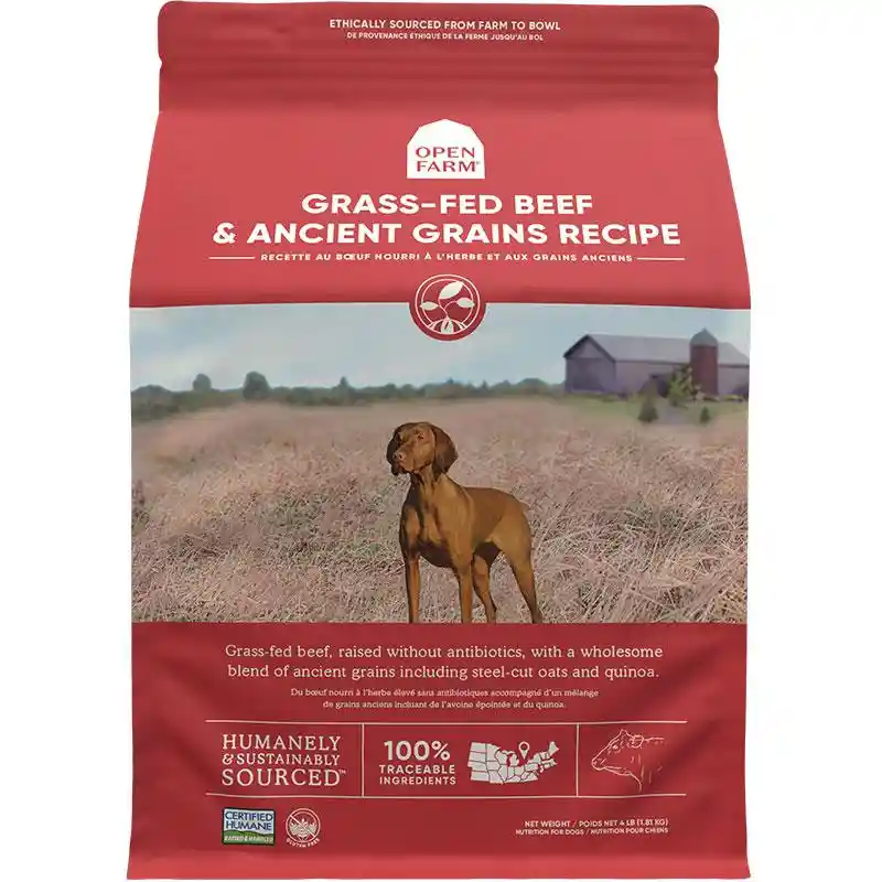 Open Farm Dog Ancient Grain Grass-Fed Bf 22#