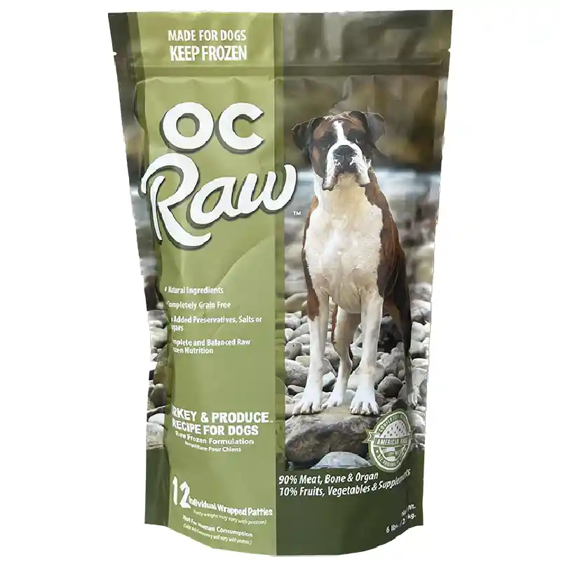 OC Raw Dog Frozen Turkey Patties 6 Lbs