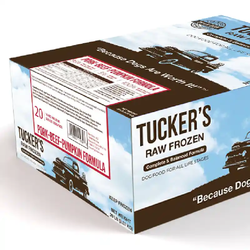 Tucker's Dog Frozen Pork Beef Pumpkin 20#