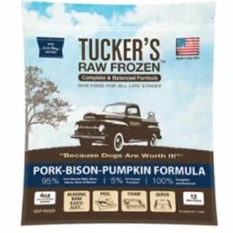 Tucker's Dog Frzn Pork Bison Ppkn 3#