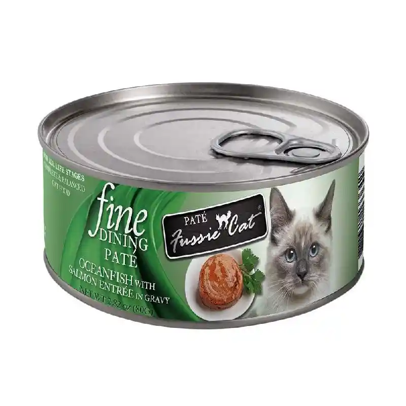 Fussie Cat Can Pate Oceanfish & Slmn 2.82-oz