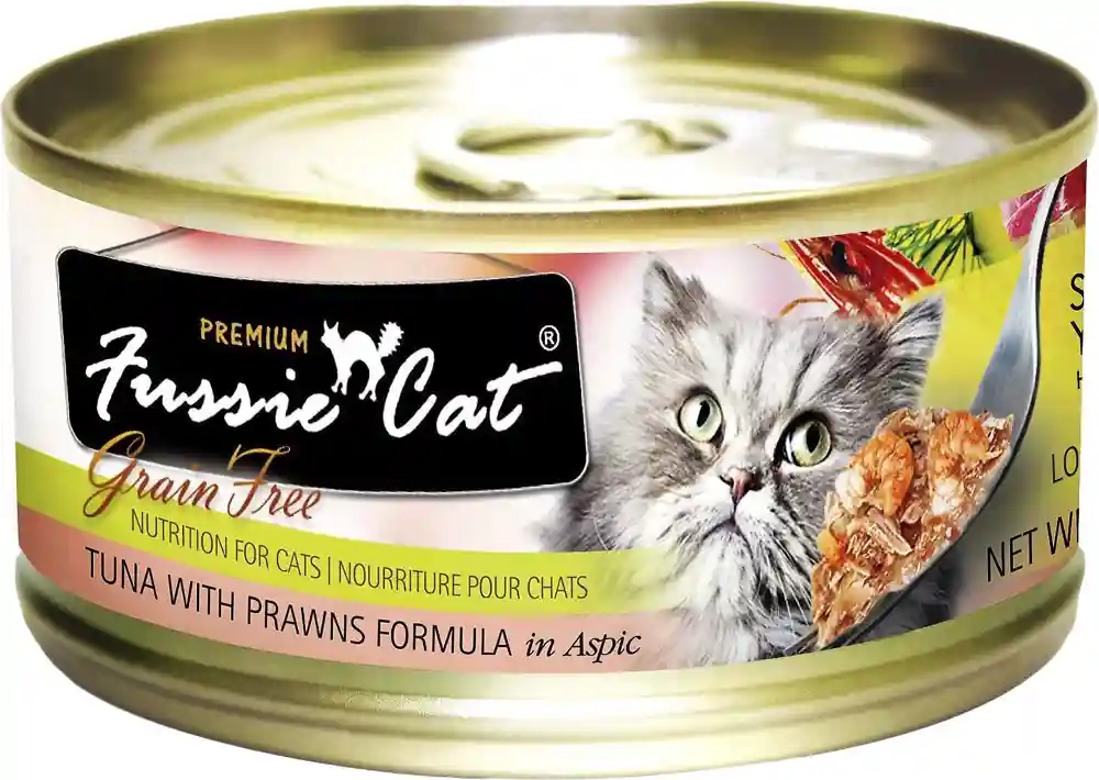 Fussie Cat Can Tuna & Prawns 2.82-oz