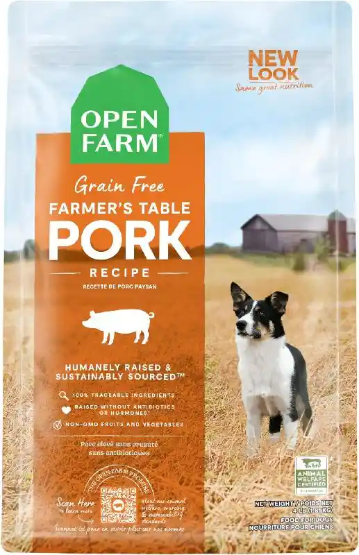 Open Farm Dog Ancient Grain Farmers Table Pork 4#
