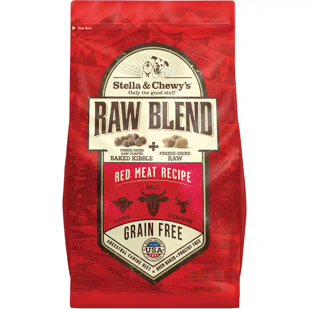 Stella & Chewy Dog Raw Blend Red Meat Bf, Lamb, Vensn 3.5#