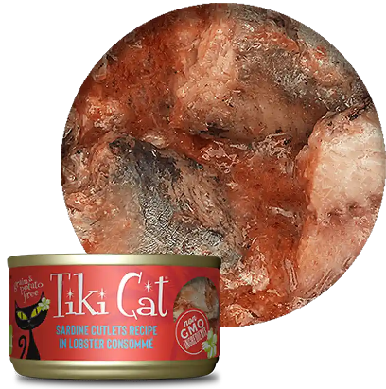 Tiki Cat Can Sardine Lobster Bora 2.8-oz