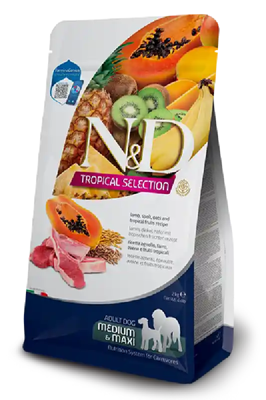 Farmina K9 N&d Tropical Selection Lamb Adult Med/m