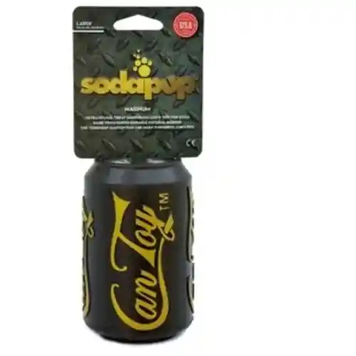 Soda Pup Can Magnum Blk Large