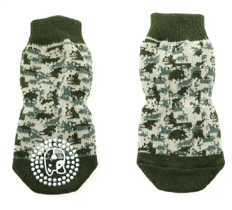 Doggie Design Non Skid Green Camo XS