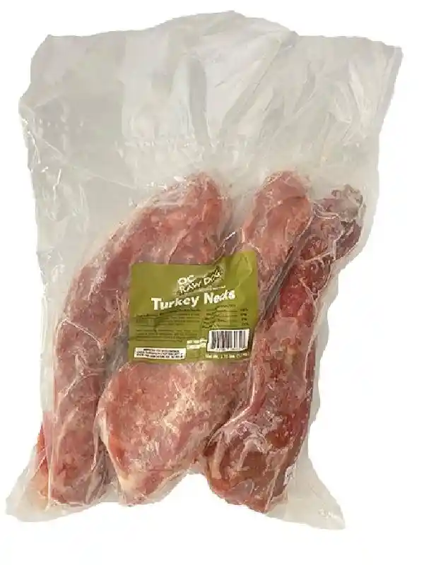 OC Raw Dog Frozen Trt Turkey Necks 3 Lbs