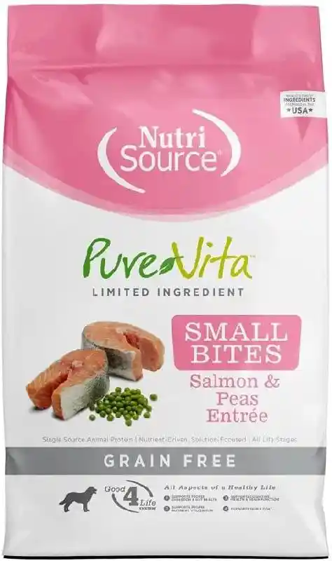 Pure Vita Dog Slmn Grain Free 15#