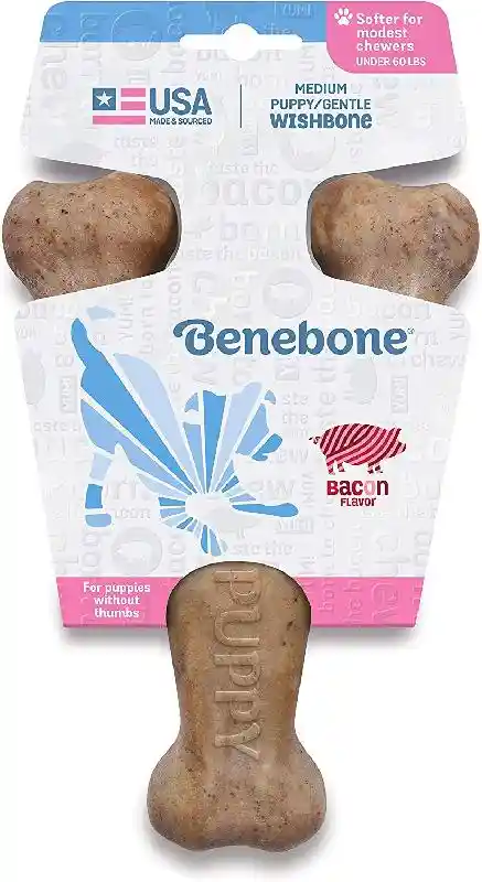 Benebone Dog Puppy Chew Bacon Medium